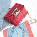lady red small side bag for college girls